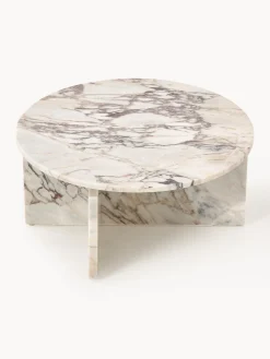 Mesas De Centro|Mesas De Centro></noscript>Westwing Collection Mesa de centro redonda de mármol Marisa Mármol blanco y gris