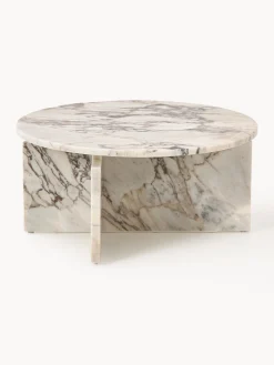 Mesas De Centro|Mesas De Centro></noscript>Westwing Collection Mesa de centro redonda de mármol Marisa Mármol blanco y gris