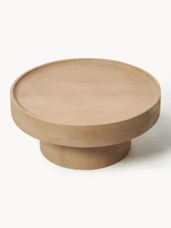 Mesas De Centro|Mesas De Centro></noscript>Westwing Collection Mesa de centro redonda de madera de mango Benno Madera de mango lacada en claro