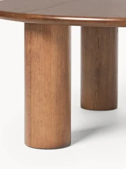 Mesas De Centro|Mesas De Centro></noscript>Westwing Collection Mesa de centro redonda de madera de roble Didi Madera de roble lacada en marrón oscuro