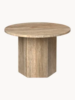 Mesas De Centro|Mesas De Centro>GUBI Mesa de centro redonda de travertino Epic, Ø 60 cm Travertino beige