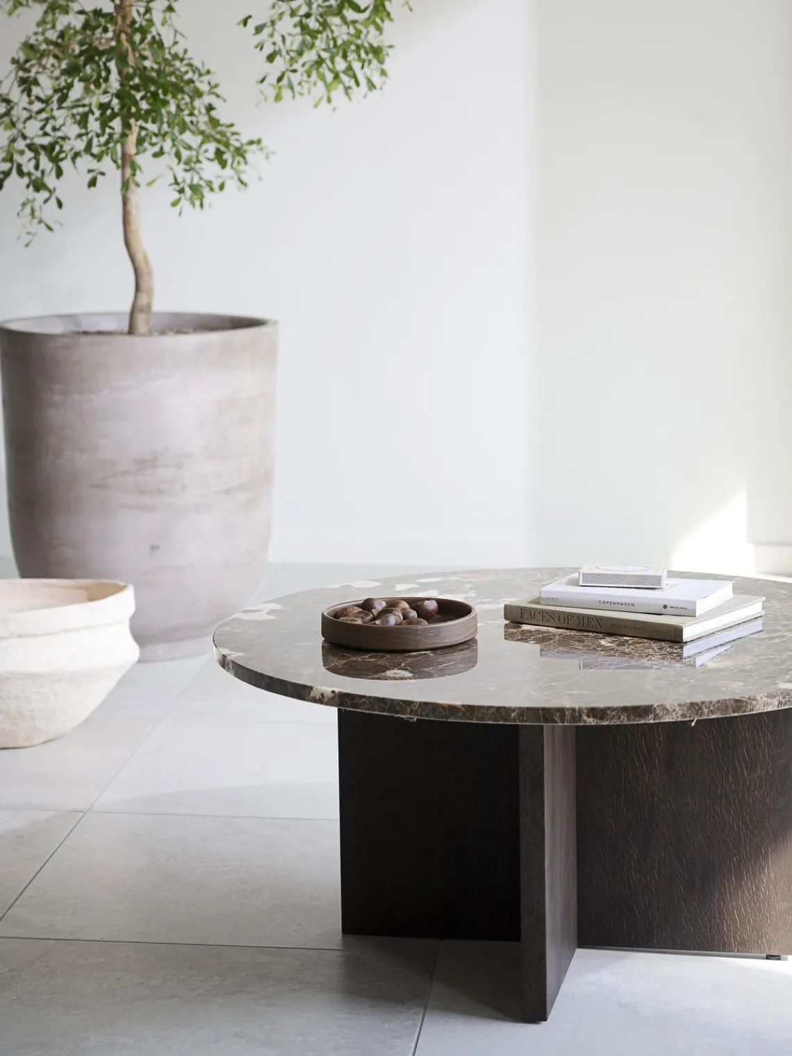 Hot Mesa de centro redonda de mármol Brooksville Mesas De Centro|Mesas De Centro