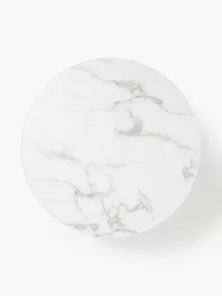 Hot Mesa de centro redonda grande con tablero de vidrio en look mármol Antigua Mesas De Centro|Mesas De Centro