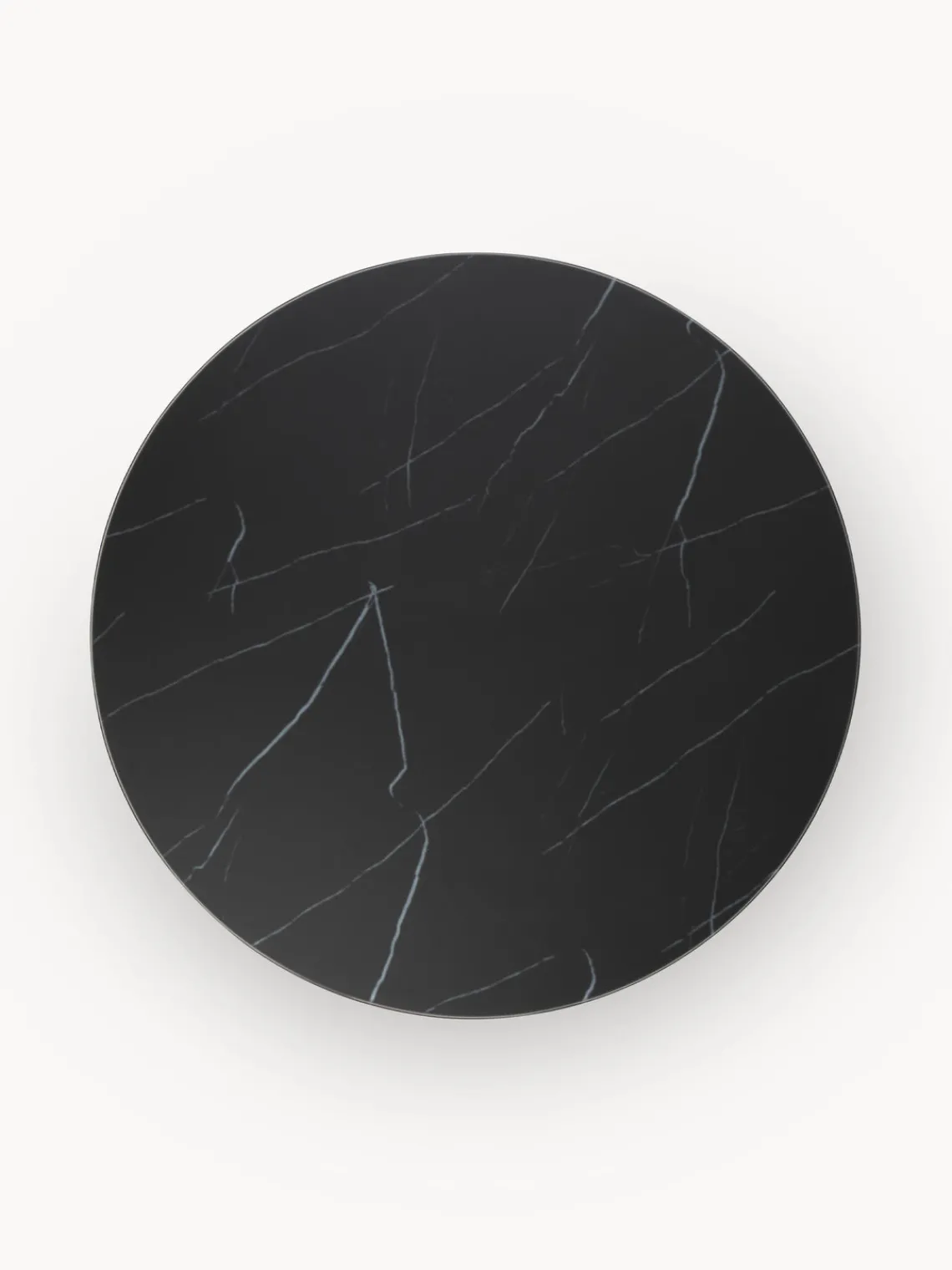 Hot Mesa de centro redonda grande con tablero de vidrio en look mármol Antigua Mesas De Centro|Mesas De Centro