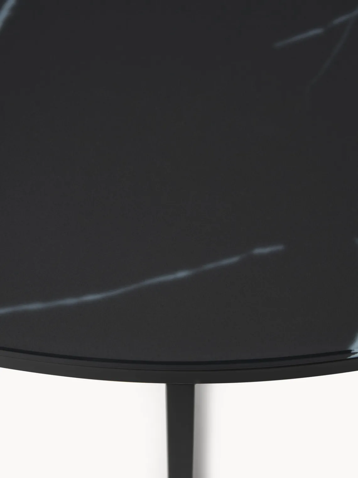 Hot Mesa de centro redonda grande con tablero de vidrio en look mármol Antigua Mesas De Centro|Mesas De Centro