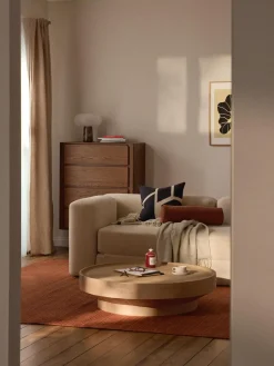 Hot Mesa de centro redonda XL de madera de mango Benno Mesas De Centro|Mesas De Centro