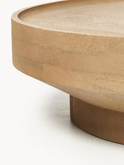 Hot Mesa de centro redonda XL de madera de mango Benno Mesas De Centro|Mesas De Centro