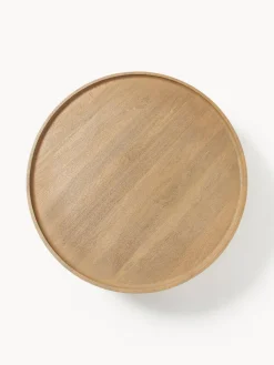 Hot Mesa de centro redonda XL de madera de mango Benno Mesas De Centro|Mesas De Centro