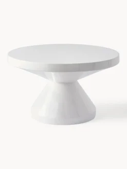 Mesas De Centro|Mesas De Centro>POLSPOTTEN Mesa de centro redonda Zig Zag Blanco