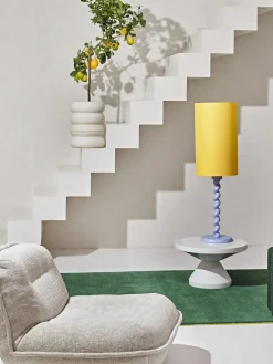 Mesas De Centro|Mesas De Centro>POLSPOTTEN Mesa de centro redonda Zig Zag Blanco