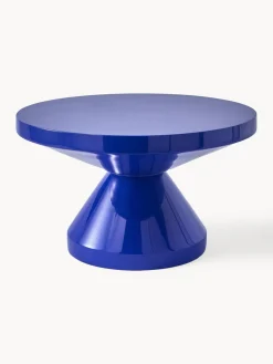 Mesas De Centro|Mesas De Centro>POLSPOTTEN Mesa de centro redonda Zig Zag Azul real