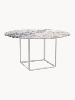 Mesas De Comedor|Mesas De Comedor>New Works Mesa de comedor con tablero de mármol Florence, Ø 145 cm Mármol blanco, beige, morado