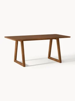 Mesas De Comedor|Mesas De Comedor>Westwing Collection Mesa de comedor de madera de roble Nik, tamaños diferentes Madera de roble lacada en marrón oscuro