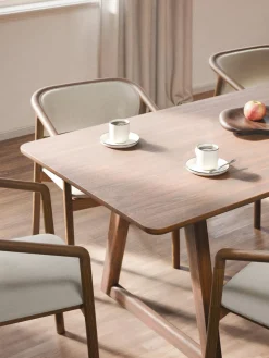 Mesas De Comedor|Mesas De Comedor></noscript>Westwing Collection Mesa de comedor de madera de roble Nik, tamaños diferentes Madera de roble lacada en marrón oscuro