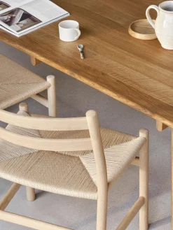 Mesas De Comedor|Mesas De Comedor>Carl Hansen & Søn Mesa de comedor de madera roble CH327, 248 x 62 cm Madera clara