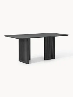 Mesas De Comedor|Mesas De Comedor>Westwing Collection Mesa de comedor de madera de roble Jolka, tamaños diferentes Negro