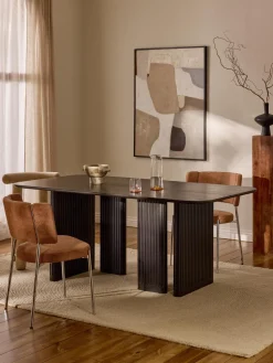 Mesas De Comedor|Mesas De Comedor>Westwing Collection Mesa de comedor de madera de roble Jolka, tamaños diferentes Negro