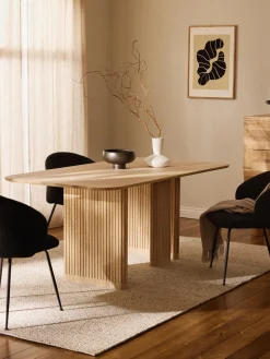 Mesas De Comedor|Mesas De Comedor>Westwing Collection Mesa de comedor de madera de roble Jolka, tamaños diferentes Madera de roble lacada