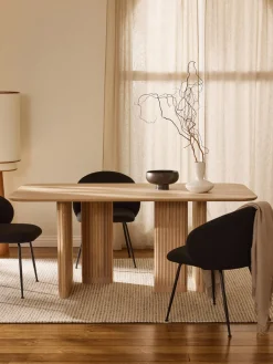 Mesas De Comedor|Mesas De Comedor></noscript>Westwing Collection Mesa de comedor de madera de roble Jolka, tamaños diferentes Madera de roble lacada