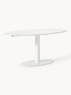 Mesas De Comedor|Mesas De Comedor>Westwing Collection Mesa de comedor de mármol ovalada Miley Mármol blanco