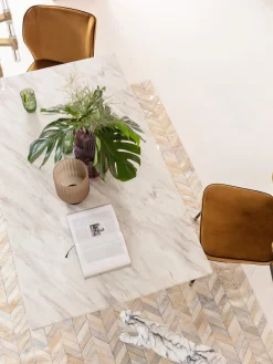 Outlet Mesa de comedor de mármol Artistico, 160 x 90 cm Mesas De Comedor|Mesas De Comedor