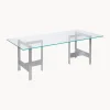 Mesas De Comedor|Mesas De Comedor>Ferm Living Mesa de comedor de vidrio y metal Lager, 200 x 90 cm