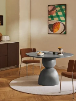 Mesas De Comedor|Mesas De Comedor>Westwing Collection Mesa de comedor en forma orgánica Sahra, tamaños diferentes Gris