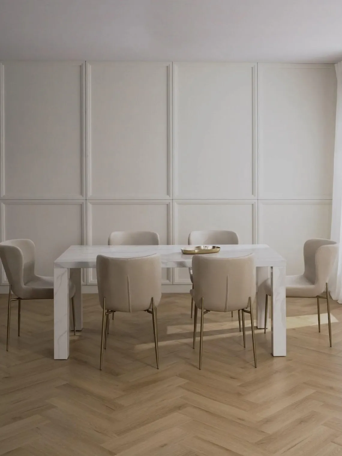 Discount Mesa de comedor en look mármol Carl Mesas De Comedor|Mesas De Comedor