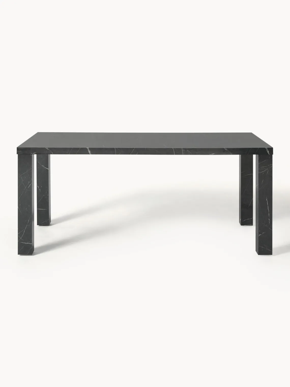 Mesas De Comedor|Mesas De Comedor>Westwing Collection Mesa de comedor en look mármol Carl Aspecto mármol negro