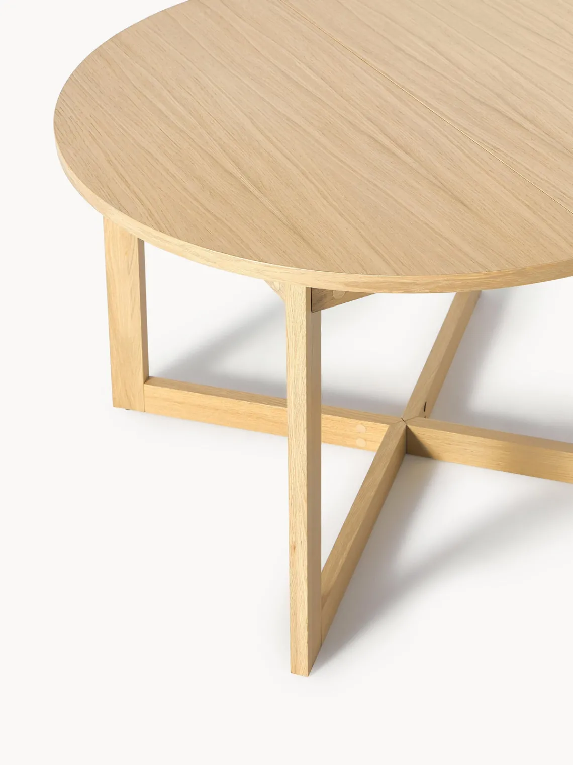 Mesas De Comedor|Mesas De Comedor>Westwing Collection Mesa de comedor extensible Bennet, 115 - 215 x 75 cm Madera de roble lacada