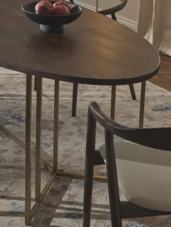 Hot Mesa de comedor ovalada de madera de mango Luca, tamaños diferentes Mesas De Comedor|Mesas De Comedor