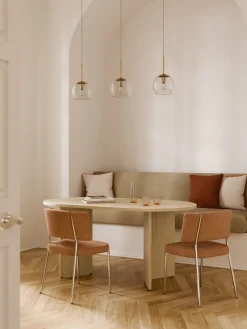 Outlet Mesa de comedor ovalada de madera Toni, tamaños diferentes Mesas De Comedor|Mesas De Comedor