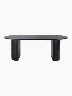 New Mesa de comedor ovalada de madera Bianca, 200 x 90 cm Mesas De Comedor|Mesas De Comedor