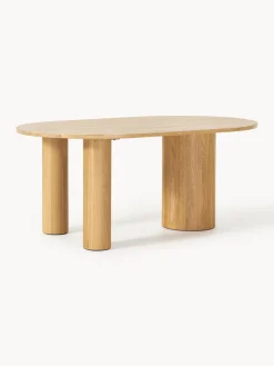 Outlet Mesa de comedor ovalada de madera de roble Dunia, tamaños diferentes Mesas De Comedor|Mesas De Comedor