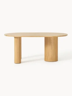 Outlet Mesa de comedor ovalada de madera de roble Dunia, tamaños diferentes Mesas De Comedor|Mesas De Comedor