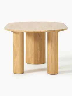 Outlet Mesa de comedor ovalada de madera de roble Dunia, tamaños diferentes Mesas De Comedor|Mesas De Comedor