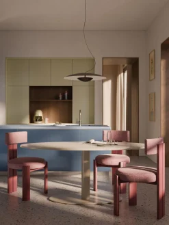 Mesas De Comedor|Mesas De Comedor>Westwing Collection Mesa de comedor ovalada de mármol Miley, tamaños diferentes Mármol beige