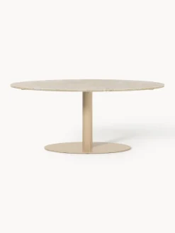 Mesas De Comedor|Mesas De Comedor></noscript>Westwing Collection Mesa de comedor ovalada de mármol Miley, tamaños diferentes Mármol beige