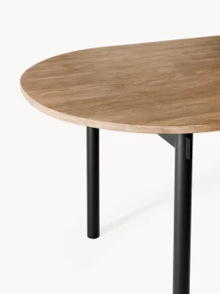 Mesas De Comedor|Mesas De Comedor></noscript>Westwing Collection Mesa de comedor ovalada Mavi, tamaños diferentes Madera de roble, negro