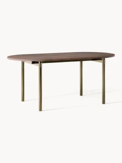 Mesas De Comedor|Mesas De Comedor>Westwing Collection Mesa de comedor ovalada Mavi, tamaños diferentes Madera de acacia, dorado