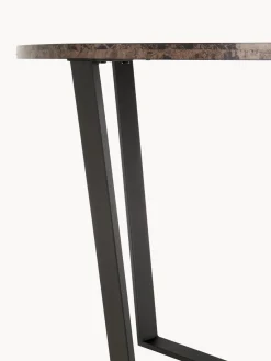 Mesa de comedor redonda Amble con tablero en look mármol, Ø 110 cm Mesas De Comedor|Mesas De Comedor