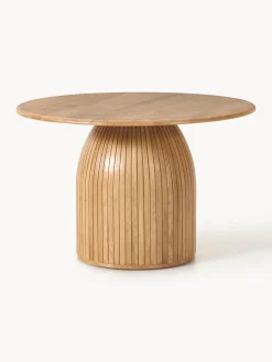 Hot Mesa de comedor redonda con estructura estriada Nelly, tamaños diferentes Mesas De Comedor|Mesas De Comedor