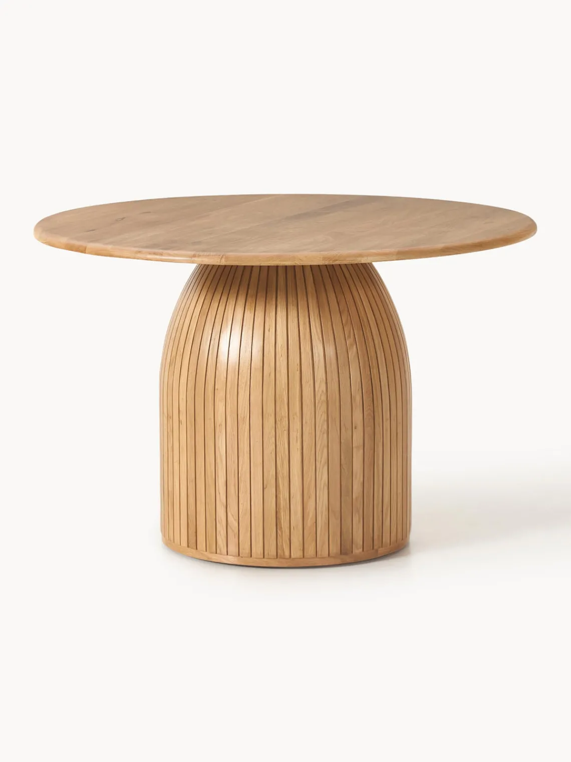 Hot Mesa de comedor redonda con estructura estriada Nelly, tamaños diferentes Mesas De Comedor|Mesas De Comedor