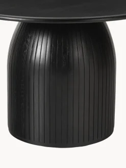 Mesas De Comedor|Mesas De Comedor></noscript>Westwing Collection Mesa de comedor redonda con estructura estriada Nelly, tamaños diferentes Negro