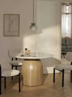 Best Mesa de comedor redonda con tablero de mármol Nelly, tamaños diferentes Mesas De Comedor|Mesas De Comedor