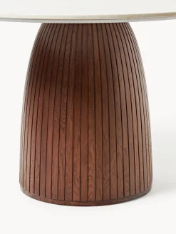 Discount Mesa de comedor redonda con tablero de mármol Nelly, tamaños diferentes Mesas De Comedor|Mesas De Comedor