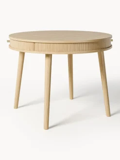 Mesas De Comedor|Mesas De Comedor>Westwing Collection Mesa de comedor redonda con espacio de almacenamiento Calary, tamaños diferentes Madera de roble