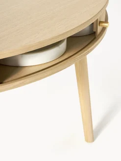 Mesas De Comedor|Mesas De Comedor></noscript>Westwing Collection Mesa de comedor redonda con espacio de almacenamiento Calary, tamaños diferentes Madera de roble