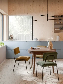 Online Mesa de comedor redonda con espacio de almacenamiento Calary, tamaños diferentes Mesas De Comedor|Mesas De Comedor