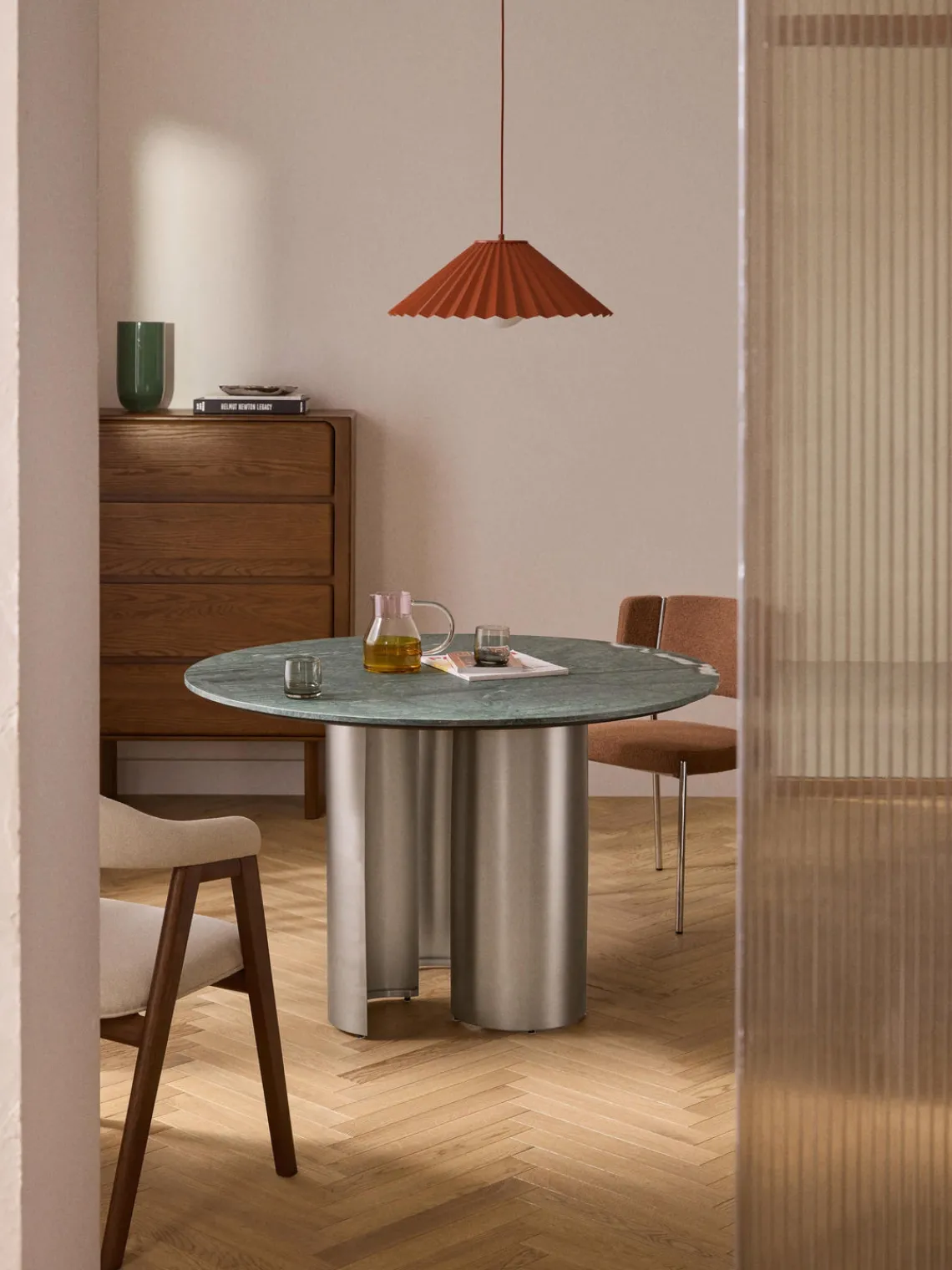 Best Mesa de comedor redonda con tablero de mármol Noam Mesas De Comedor|Mesas De Comedor